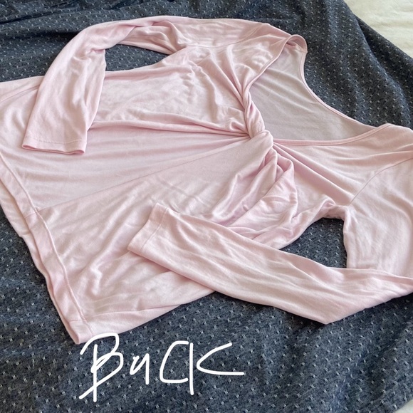 Athleta - Waterfall Front LS Top - Size Small - Delicate Pink NWT - Picture 9 of 16